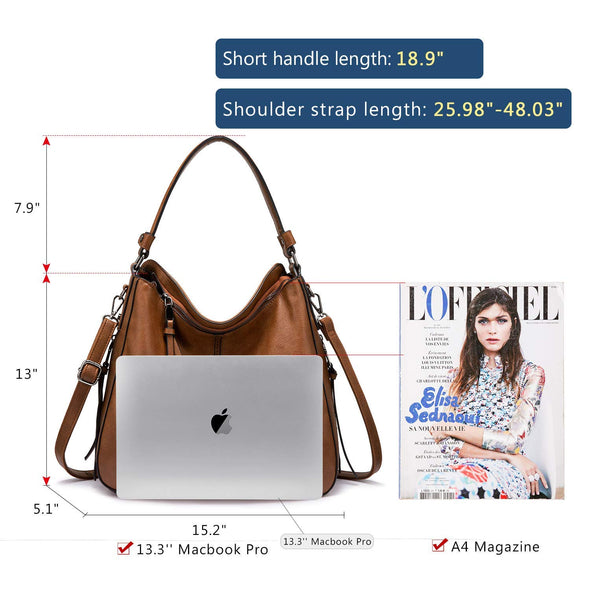 Realer Handbags for Women, Designer Hobo bag