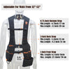 WELKINLAND Adjustable Leather tool vest for Carpenters construction worker & Electrician.