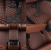 DASHUAI Custom Personalized Leather Car Floor Mats (Pure Black)