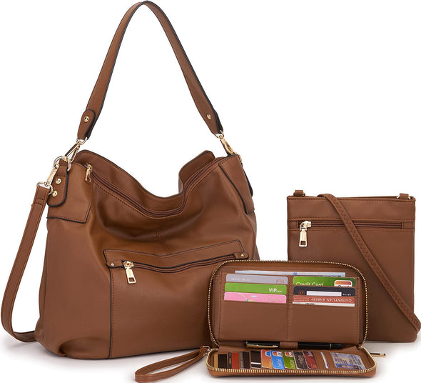 Idesort Crossbody Bags for Women, Leather Hobo Bag