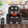 Trustyue Power Lift Leather Recliner Chair with Massage & Heat, Standing Assistance, USB & Type-C Ports, Cup Holders