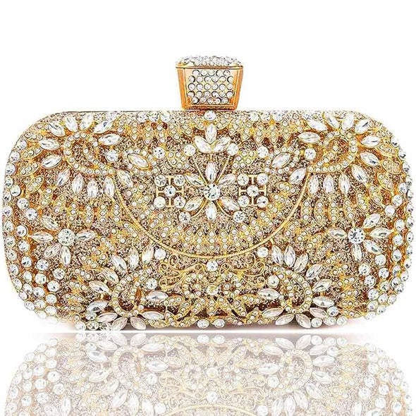 Yokawe Evening Bag for Womens, Crystal Wedding Handbag