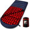 PALLYGO Adults 0 Degree Sleeping Bag, Cotton Flannel for Winter Cold Weather Camping