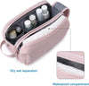 Toiletry Bag for Women, Cosmetic Makeup Bag Organizer, Travel Bag for Toiletries, Dopp Kit Water-Resistant Shaving Bag for Accessories, Pink-Standard