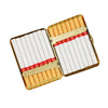 RWXCOW 16-Slot Vintage Brass Cigarette Case, Size : 9.5x7cm