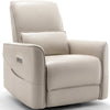 Korser Electric Swivel Faux Leather Recliner Chair with Side Pockets Type-C & USB Ports