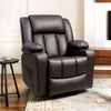 FLEXISPOT Power Lift Leather Recliner Chair Sofa for Elderly, With Massage & Heat, Cup Holders