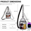 CLUCI Clear Crossbody Bag for Stadium Events and Concerts