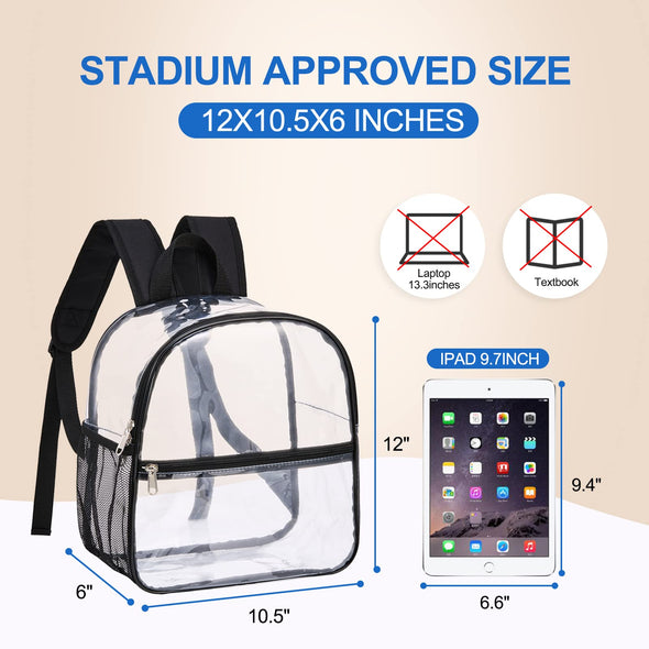 USPECLARE Waterproof Clear Backpack for Stadium Events and Concert Sport