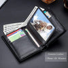 Large Capacity Genuine Leather Bifold Wallet/Credit Card Holder for Men with 15 Card Slots QB-027