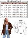 AUTOMET Oversized Leather Jackets for Women, Faux Suede Motorcycle Coats