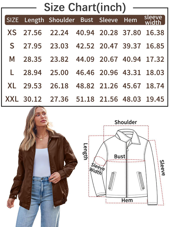 AUTOMET Oversized Leather Jackets for Women, Faux Suede Motorcycle Coats