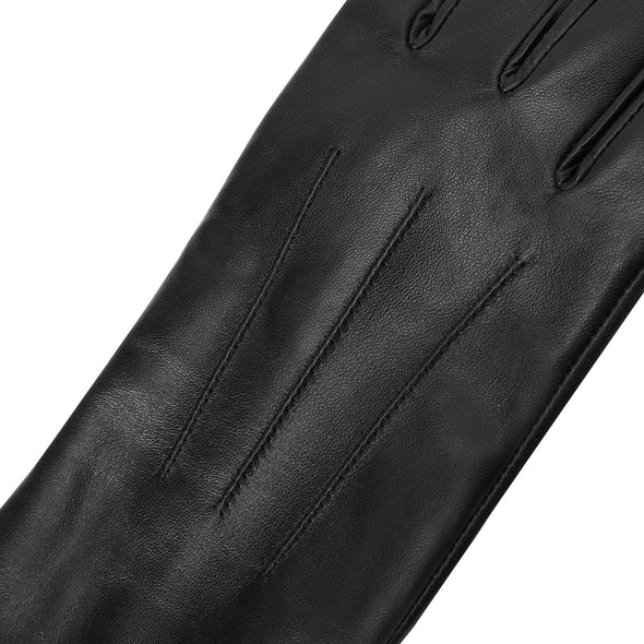 Harssidanzar Winter Touchscreen Gloves for Women, Cashmere Lining Lambskin Gloves