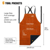 ARCCAPTAIN Cowhide Welding Work Apron  with 6 Tool Pockets, Adjustable M-XXXL