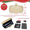 Yokawe Evening Bag for Womens, Crystal Wedding Handbag