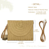 Aovtero Straw Clutch Purse for Women Crossbody Bag Summer Beach Shoulder Bags