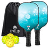 Upalled Pickleball Bag Set with 2 Pickleball Paddle, 4 Pickleball Balls, 1 Pickleball Bag, 2 Athletic Tape