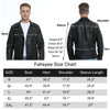 Fahsyee Mens Leather Jackets, Faux Bomber Jacket for Men, Motorcycle Zip-Up Biker Coat