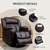 FLEXISPOT Power Lift Leather Recliner Chair Sofa for Elderly, With Massage & Heat, Cup Holders