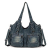 YeFine Casual Washed Denim Shoulder Bags, Lady's Hobo Bags, Handbags