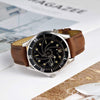 BISONSTRAP Vintage Crazy Horse Leather Watch Band with Stainless Steel Buckle