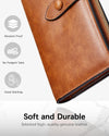 Womens Leather Wallets RFID Blocking Large Capacity Trifold Card Holder Ladies Phone Clutch