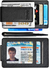 Money Clip, Front Pocket Wallet, Leather RFID Blocking Strong Magnet Thin Wallet