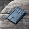 Slim Minimalist Front Pocket RFID Blocking Leather Wallets for Men and Women