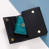 Small Womens Wallet Leather Bifold Card Holder RFID Blocking with Zipper Coin Pocket