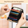 RFID Credit Card Holder, Small Leather Zipper Card Case Wallet for Women