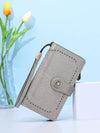 Womens Large Capacity Genuine Leather RFID Blocking Wallets Wristlet Clutch Card Holder