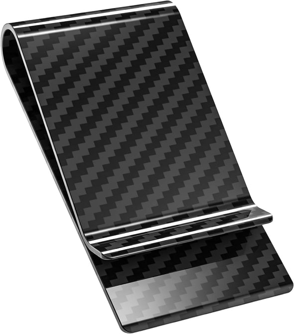 Carbon Fiber Money Clip Front Pocket Wallet Minimalist Wallet Slim Wallet Credit Card Holder