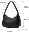 Shoulder Bags for Women, Cute Hobo Tote Handbag Mini Clutch Purse with Zipper Closure