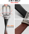 Men'S Belt,Reversible Belt 1.25" for Gift Mens Casual Golf Dress Pants Shirts,One Reverse for 2 Sides