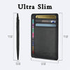 Front Pocket Minimalist Leather Slim Wallet RFID Blocking Medium Size