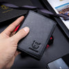 Large Capacity Genuine Leather Bifold Wallet/Credit Card Holder for Men with 15 Card Slots QB-027