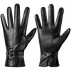 Dsane Winter Leather Gloves for Women, Touchscreen Warm  Lambskin Gloves