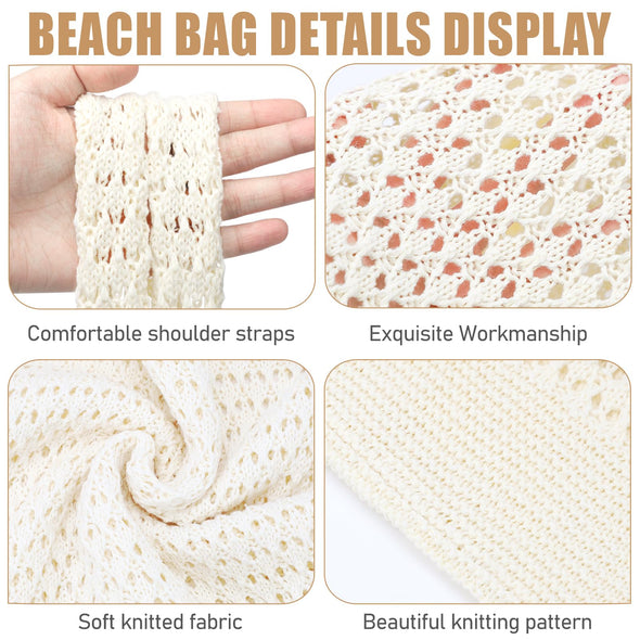 hatisan Crochet Bags for Women Summer Beach Tote Bag Hippie Bag Knit Bag