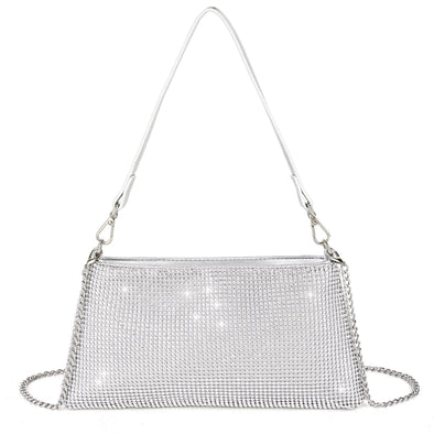 Valleycomfy Rhinestone Evening Clutch Bag for Prom Cocktail Party Wedding