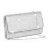 OSDUE Rhinestones Evening Bag, Sparkling Envelope Bag with Detachable Chain