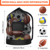 joyliveCY Extra Large Mesh Drawstring Sports Ball Bag for Basketball Soccer