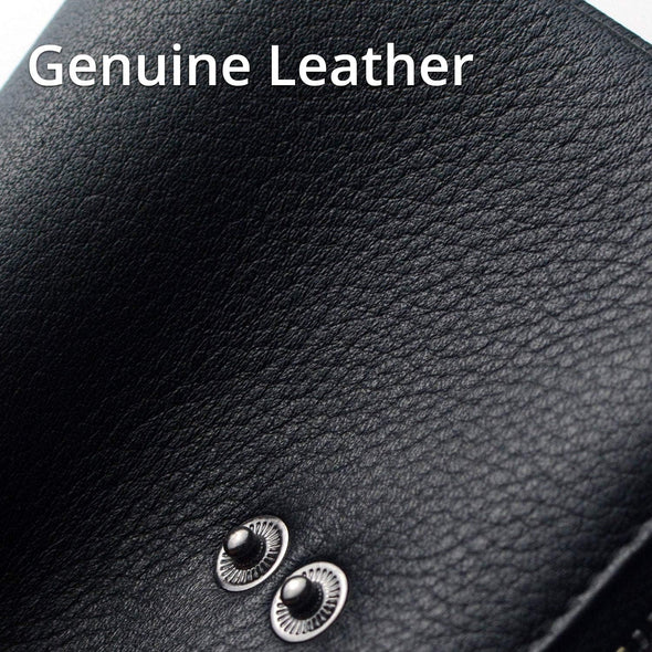 Small Soft Leather Wallet for Women RFID Blocking Ladies Card Holder with Double Zipper Pocket