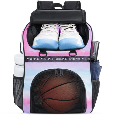 YOREPEK Basketball Backpack with Shoe Compartment, waterproof Soccer Bag Fits Volleyball Football Gym