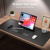 Aothia Non-Slip PU Leather Desk Pad Mouse Pad for Office and Home, Black, 31.5" x 15.7"