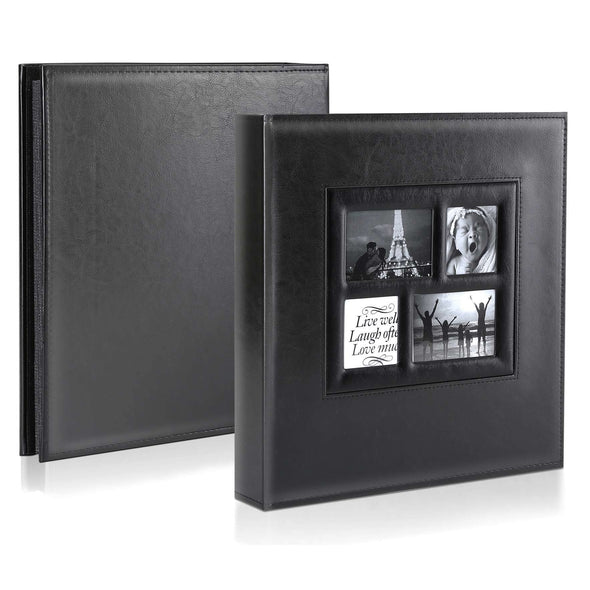 Ywlake Leather Photo Album, Holds 500 Photos, Black