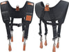 WELKINLAND Heavy-Duty leather tool belt suspenders for  Carpenter & construction worker.