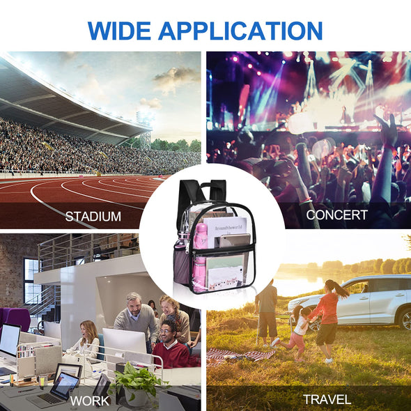 USPECLARE Waterproof Clear Backpack for Stadium Events and Concert Sport