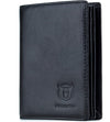 Large Capacity Genuine Leather Bifold Wallet/Credit Card Holder for Men with 15 Card Slots QB-027