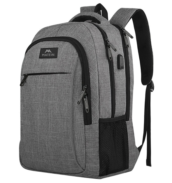 MATEIN Business Laptop Backpack with USB Charging Port Fits 15.6 Inch Notebook