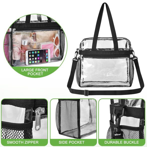 Oraben Clear Tote Bag with Removable Strap